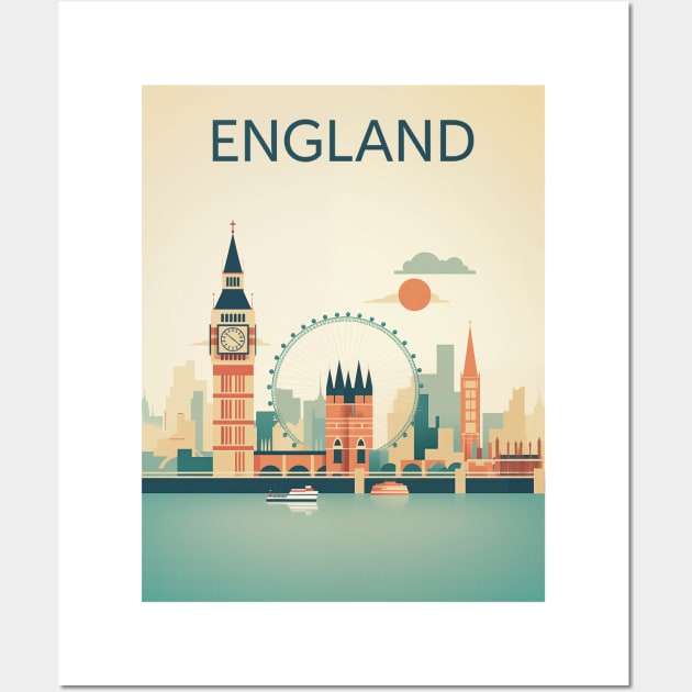 ENGLAND Wall Art by MarkedArtPrints